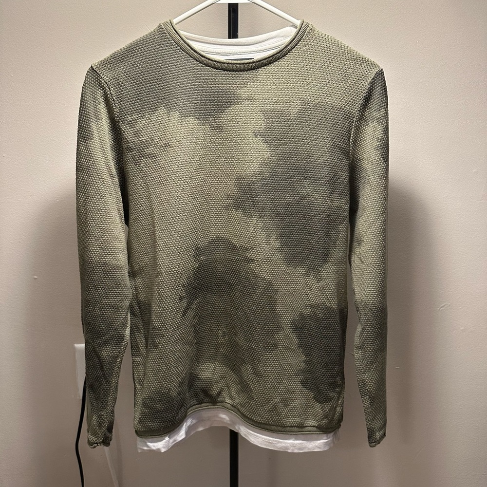 Zara men long slevee t-shirt